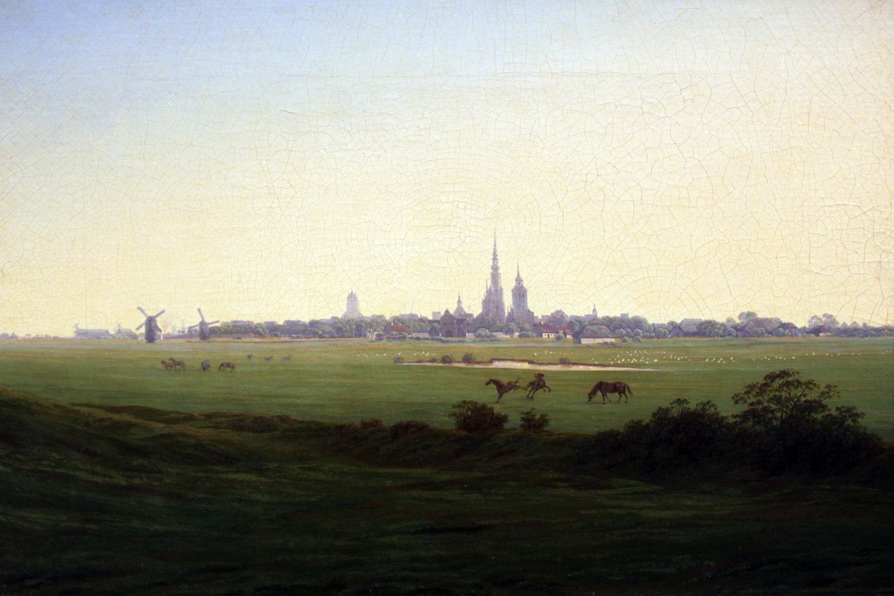 Wiesen bei Greifswald tekijältä Caspar David Friedrich