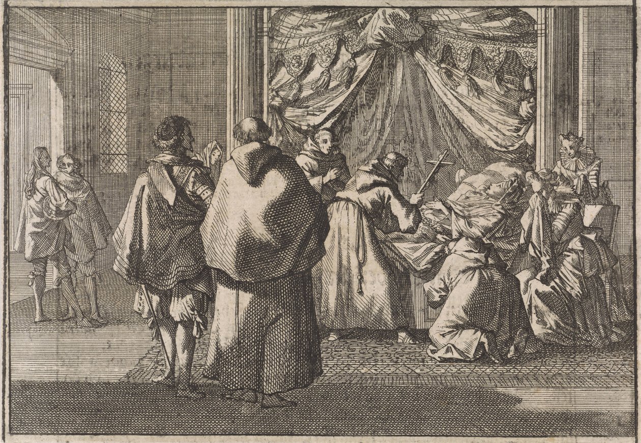 Infante Isabella, Alankomaiden kuvernööri, kuoli Brysselissä 1633 tekijältä Caspar Luyken (attributed to)
