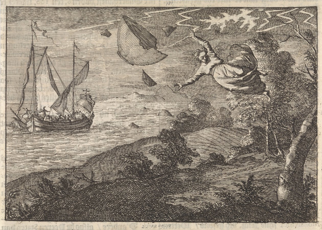 Kovat tuulet Malmön rannikolla, 1679 tekijältä Caspar Luyken