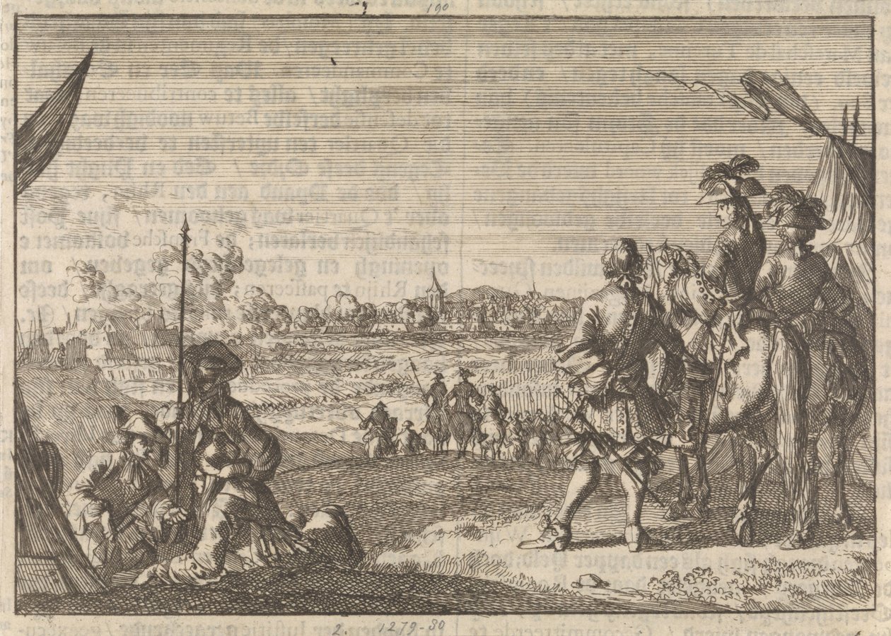 Ranskalaiset ottivat Nijmegenin, 1672 tekijältä Caspar Luyken