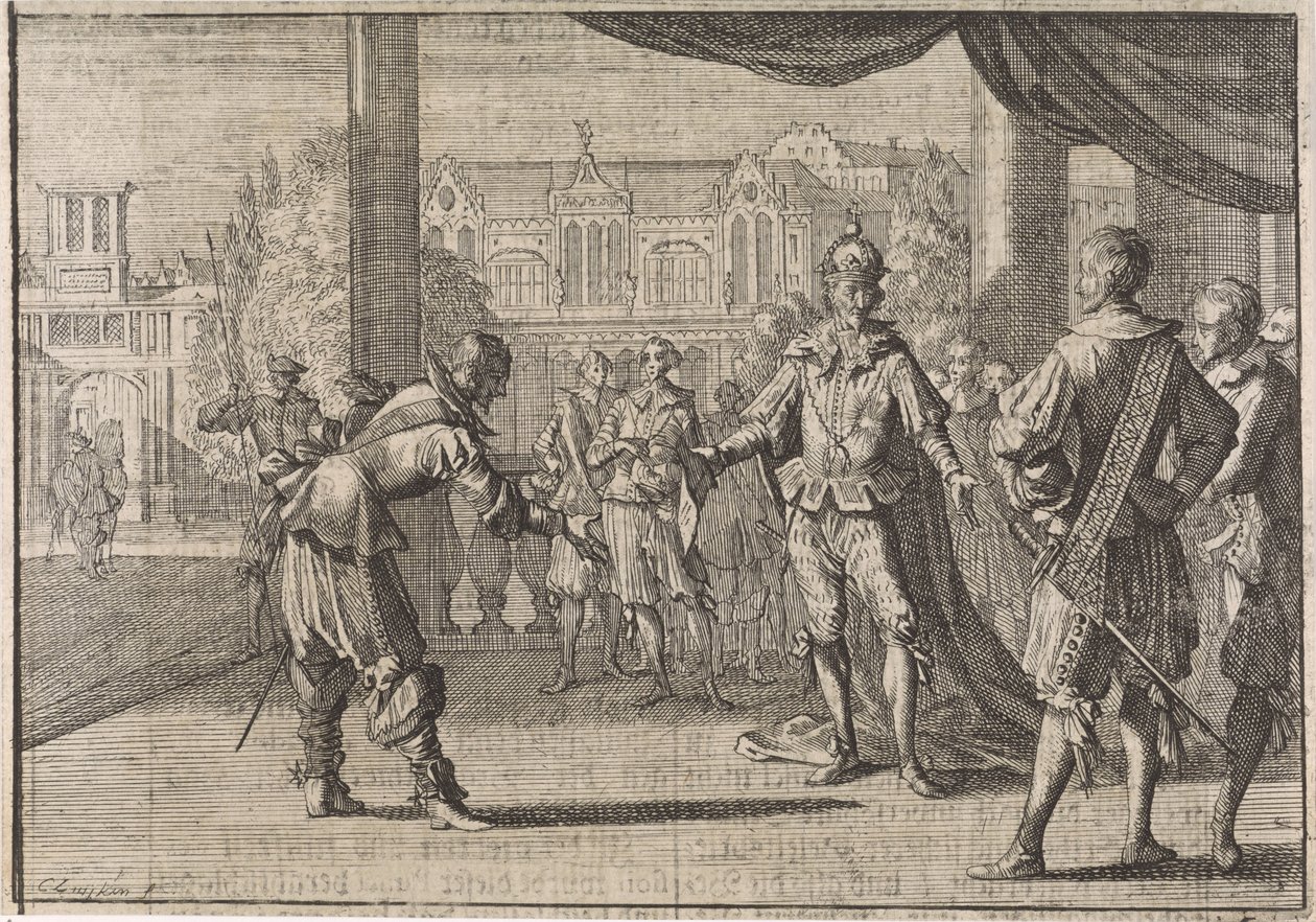 Keisari Ferdinand III:ta onniteltu poikansa Leopoldin syntymän johdosta 1640 tekijältä Caspar Luyken