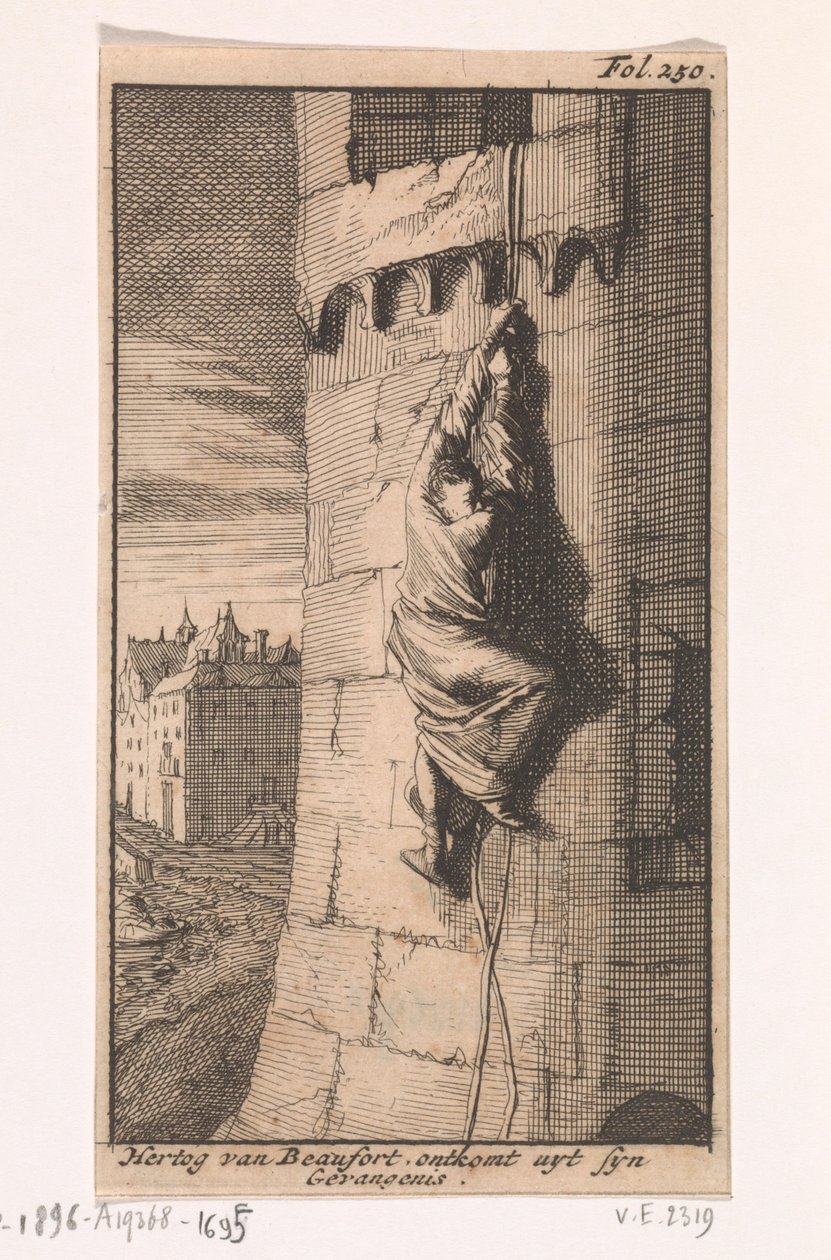 Beaufortin herttuan pako, 1648 tekijältä Caspar Luyken