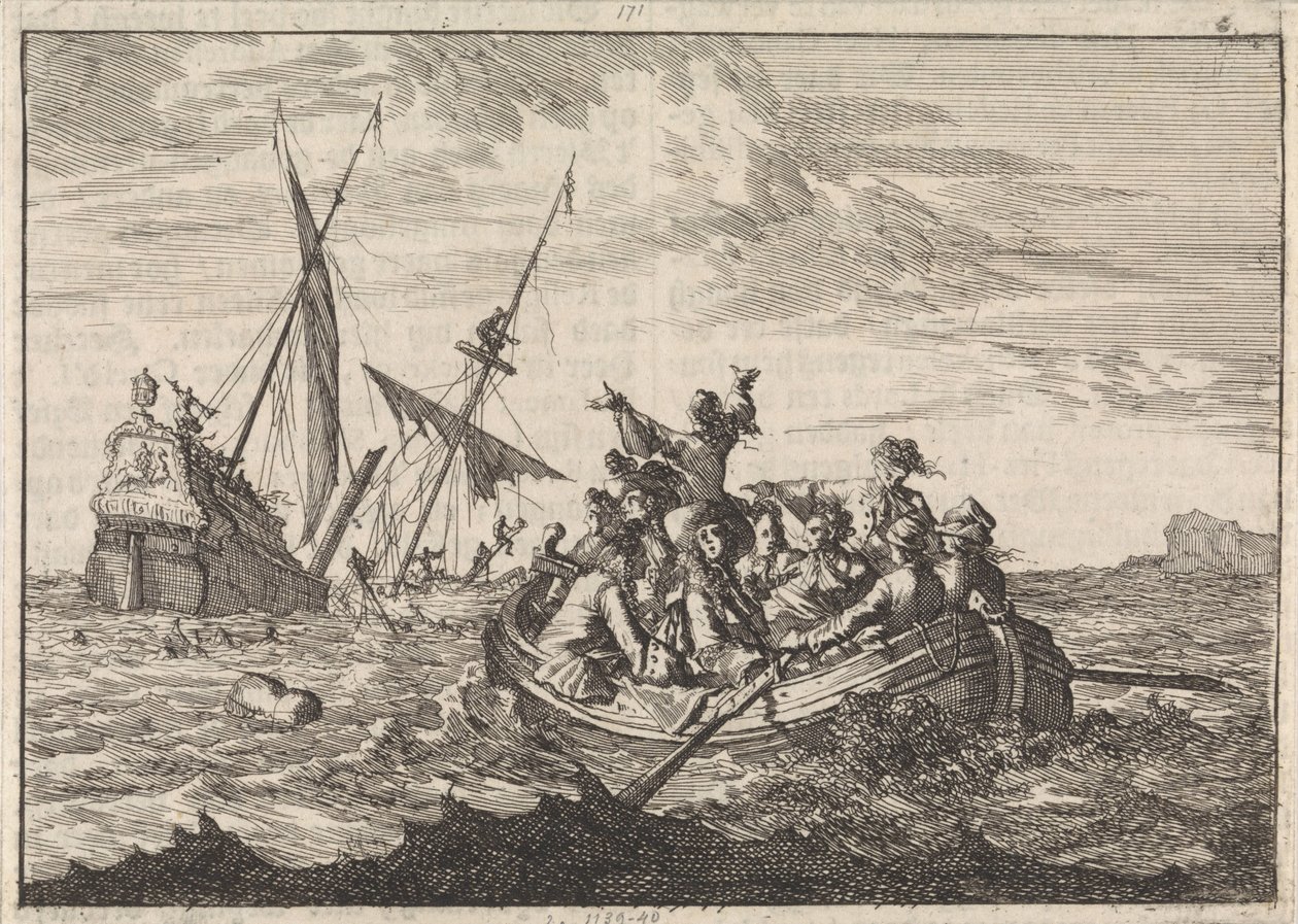 Yorkin herttuan haaksirikko matkalla Edinburghiin, 1683 tekijältä Caspar Luyken