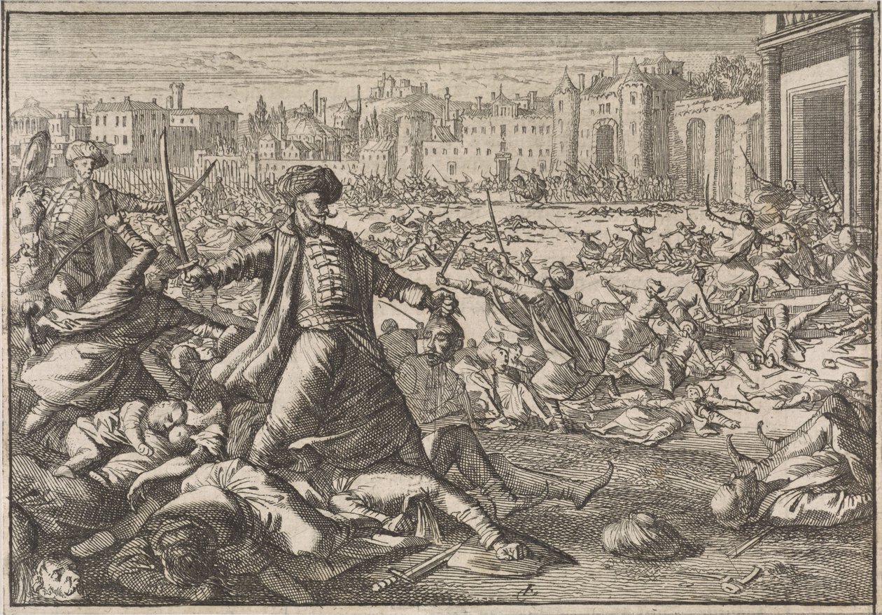 Bagdadin valloitus turkkilaisten toimesta, 1638 tekijältä Caspar Luyken