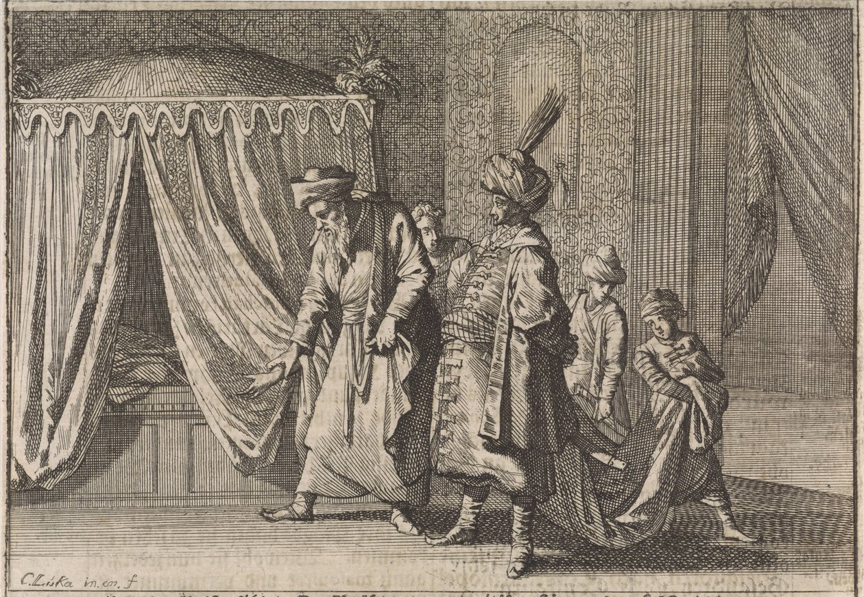 Pashan vaimon sairassänky, 1639 tekijältä Caspar Luyken