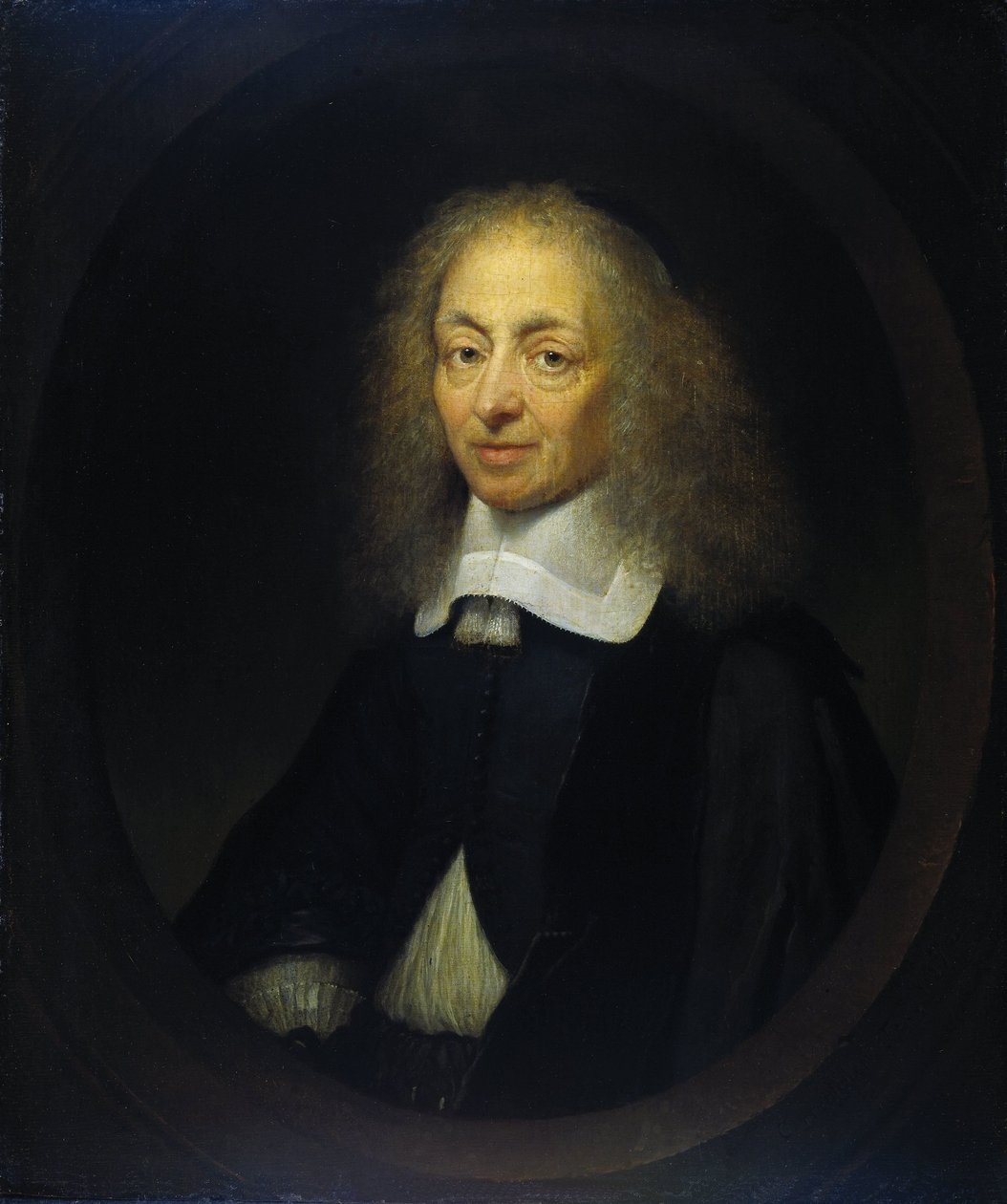 Constantine Huygensin (1596-1687) muotokuva tekijältä Caspar Netscher