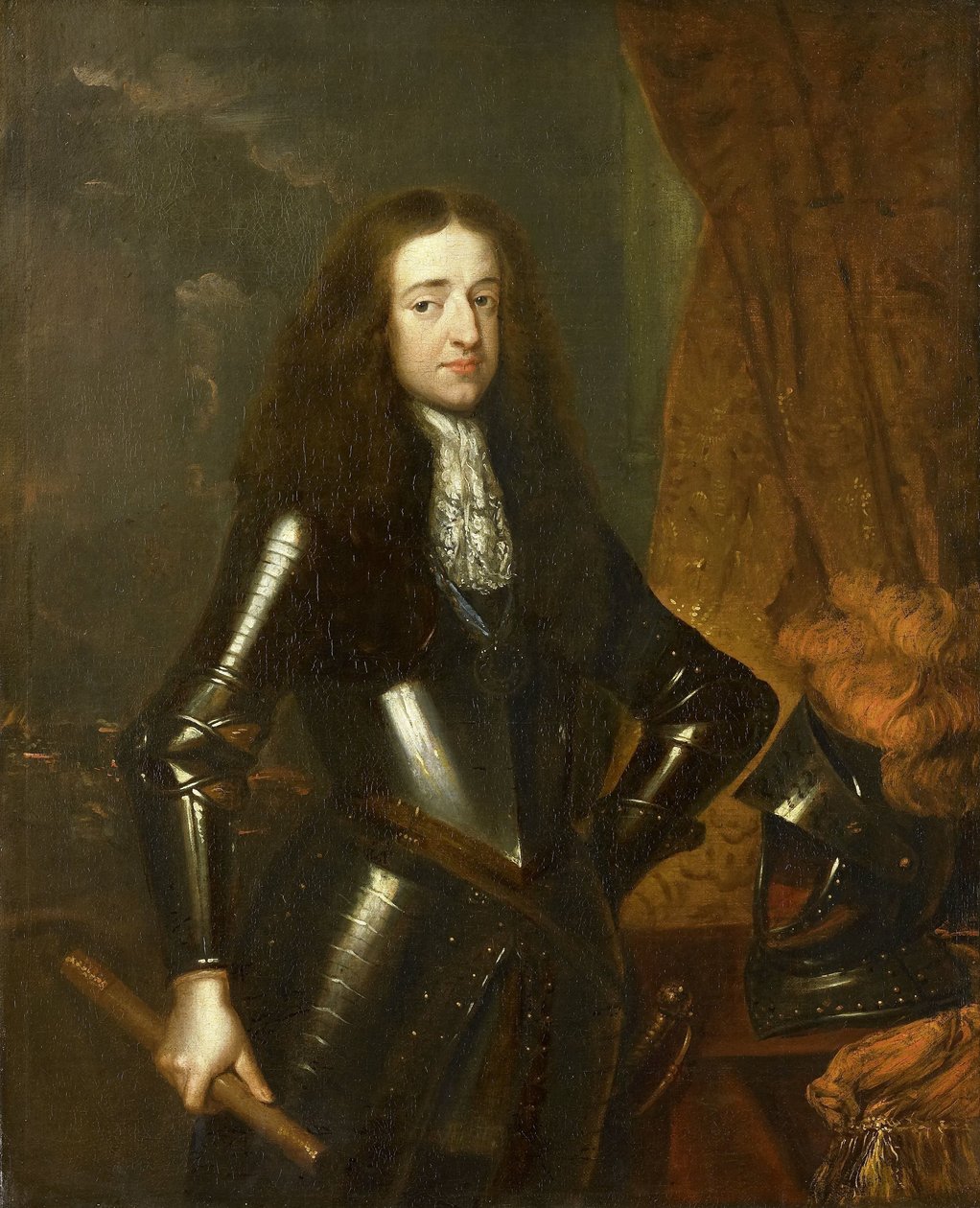Willem III:n (1650-1702), Orangen prinssin ja vuodesta 1689 Englannin kuninkaan muotokuva tekijältä Caspar Netscher