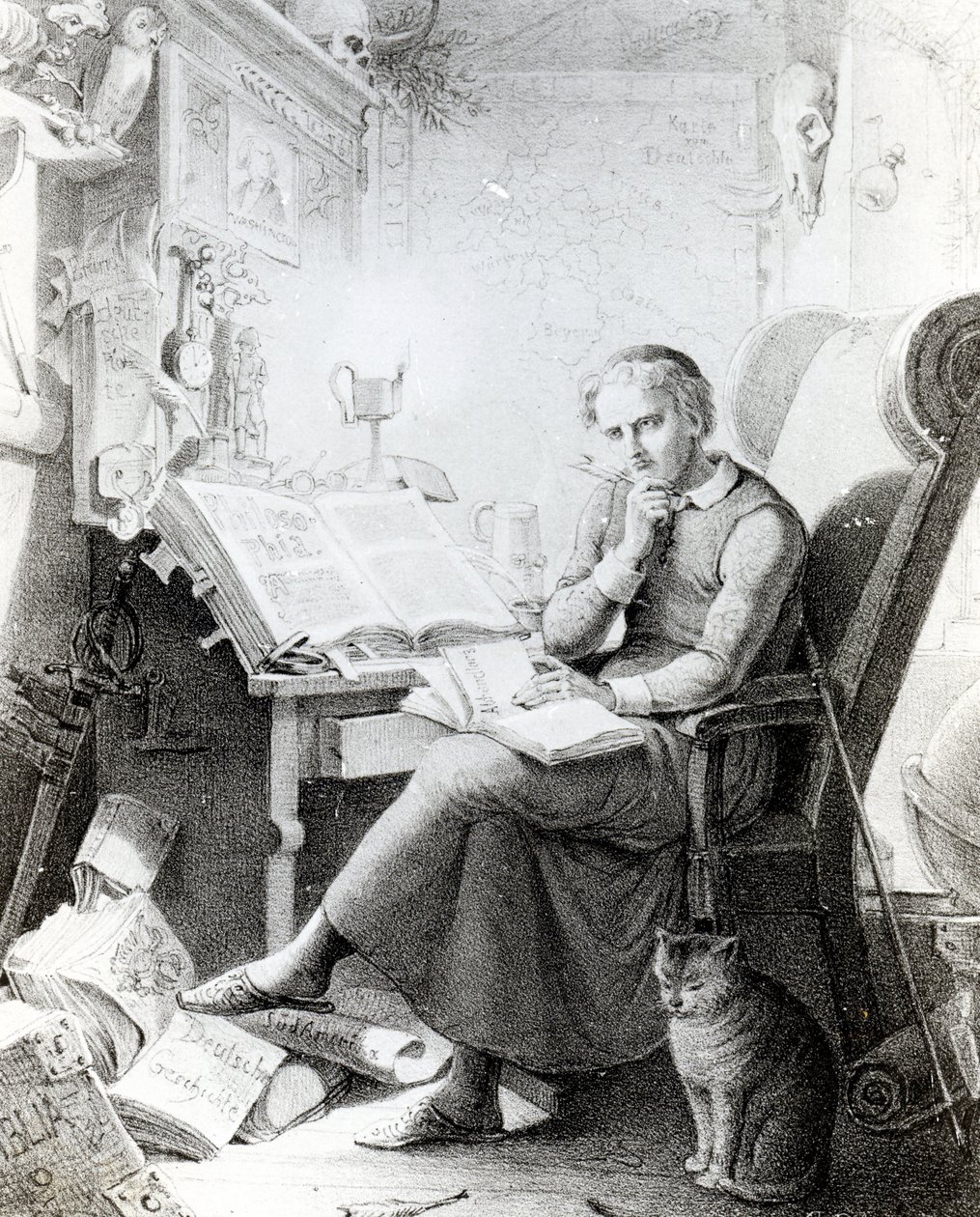 Filosofi tutkimuksessaan tekijältä Casper Johann Nepomuk Scheuren