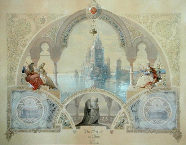 Linna meren rannalla tekijältä Casper Johann Nepomuk Scheuren