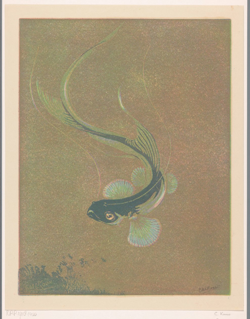 Uima kala Uimakala (alkuperäinen nimi) tekijältä Casper M.L. Kouw (signed by artist)