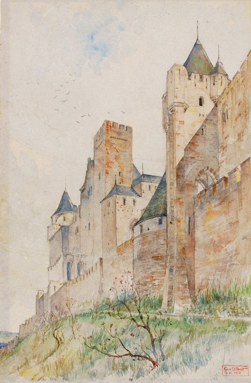 Carcassonnen taistelut, Ranska, 1913. tekijältä Cass Gilbert