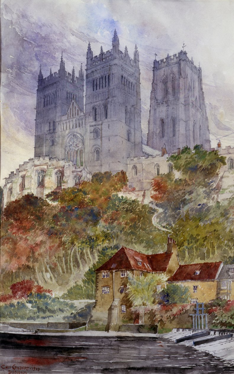 Durhamin katedraali, Englanti, 1913. tekijältä Cass Gilbert
