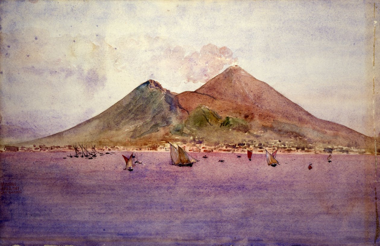 Vesuvius Napolinlahdelta, 1905. tekijältä Cass Gilbert