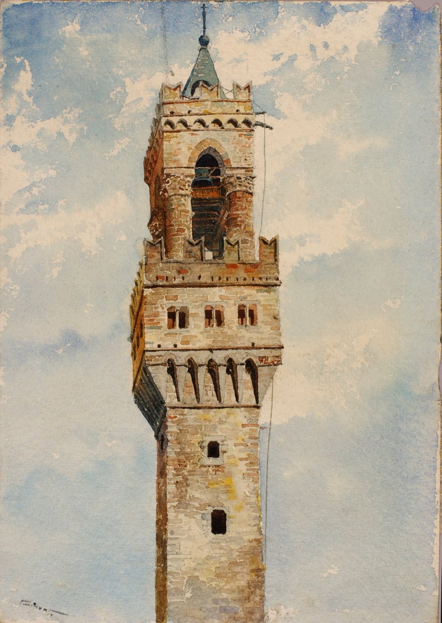 Palazzo Vecchion torni, Firenze, Italia, 1880. tekijältä Cass Gilbert
