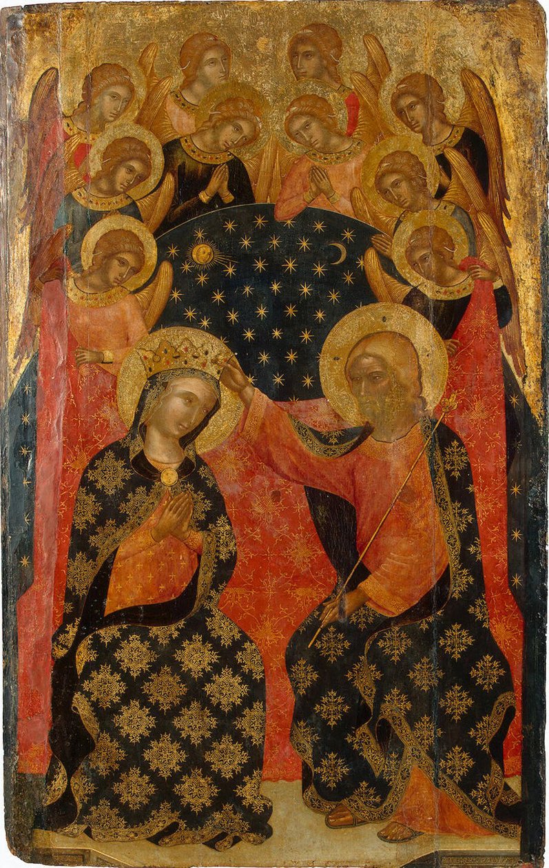 Neitsyen kruunaus, 1360-luku tekijältä Caterino Veneziano I