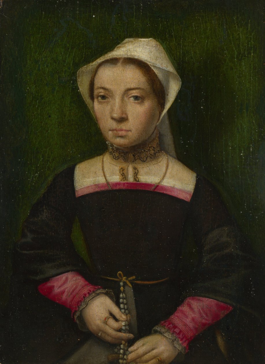 Lady with a Rosary, c. 1550 tekijältä Catharina van Hemessen