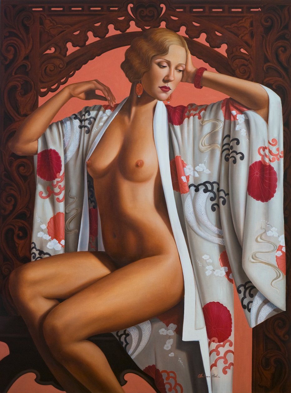 Kaunis Tristesse (öljy pellavalle) tekijältä Catherine Abel