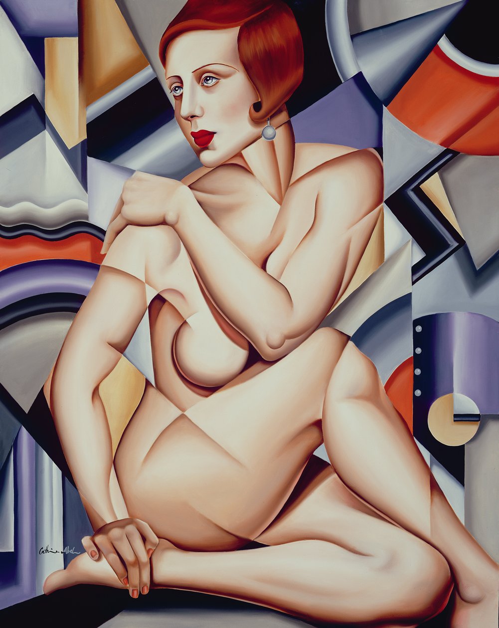 Kubistinen alastonkuva tekijältä Catherine Abel