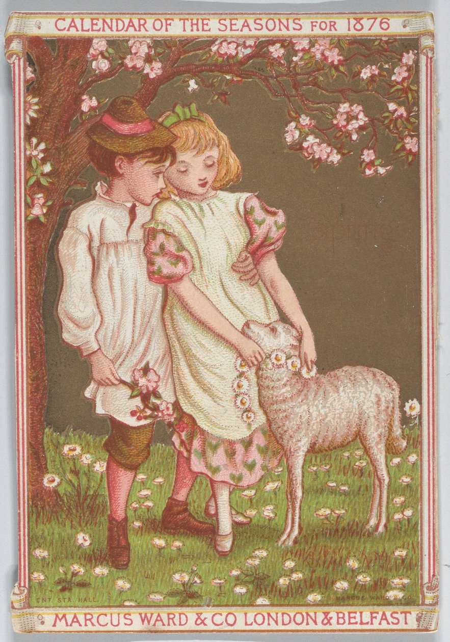 Ystävänpäivä, 1876. tekijältä Catherine Greenaway