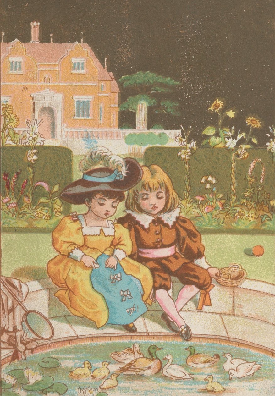 Ystävänpäivä, n. 1880. tekijältä Catherine Greenaway