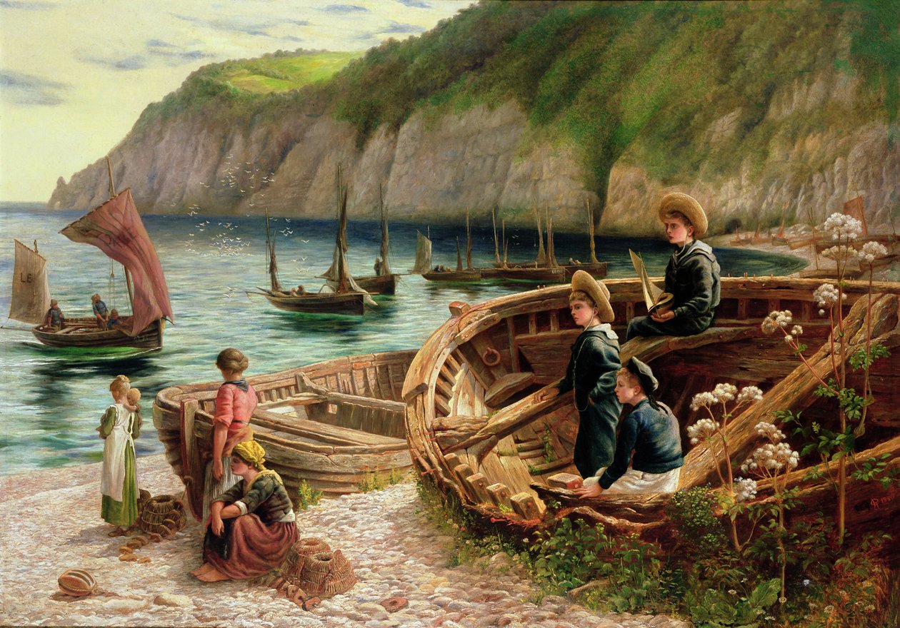 Rannalla, 1880 tekijältä Catherine Heuffer