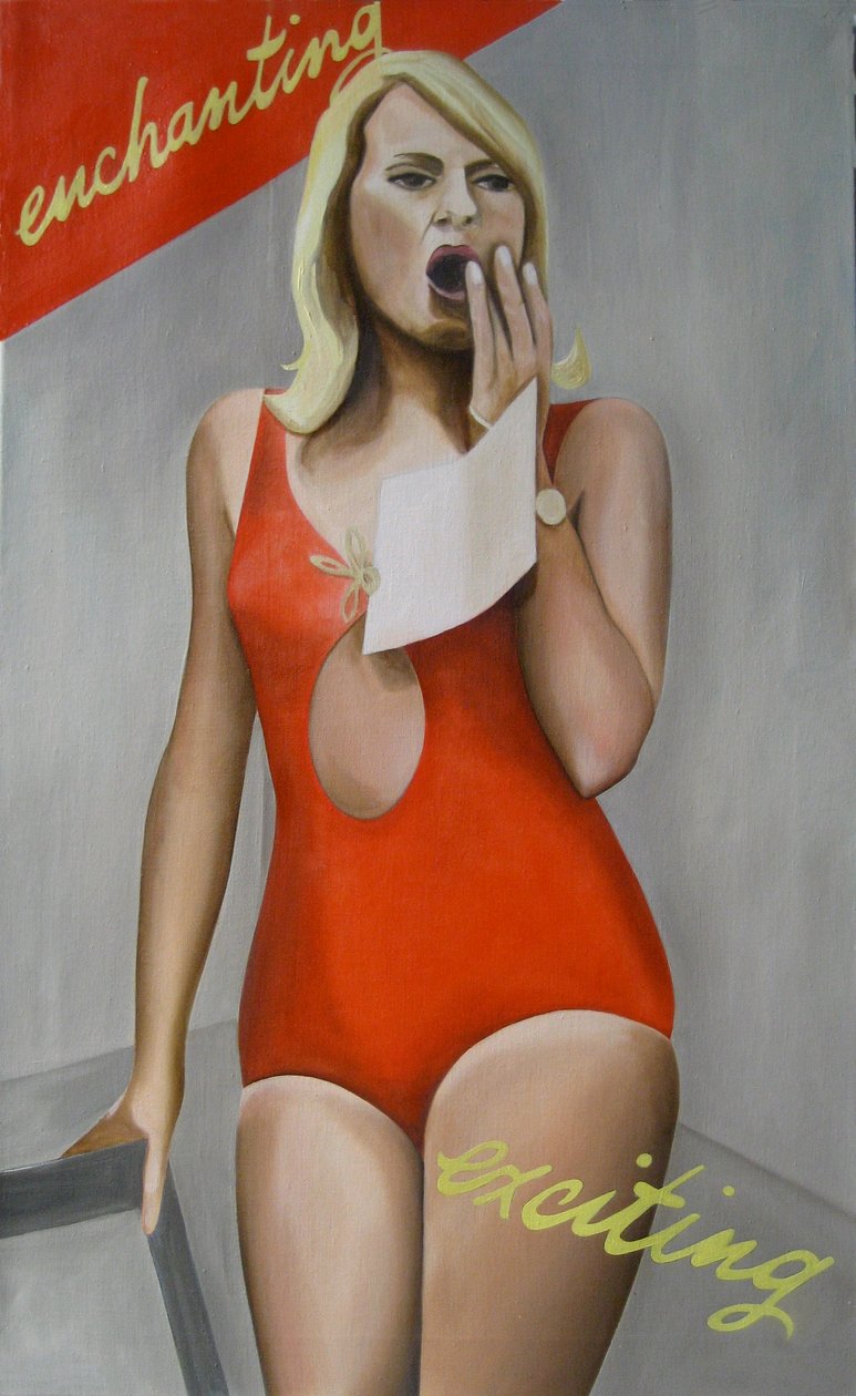Lumoava, jännittävä, 2007 (öljy pellavalle) tekijältä Cathy Lomax