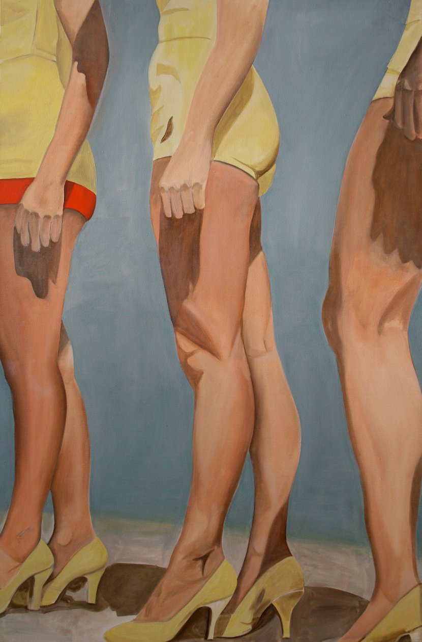 Jalat, 2007 (öljy kankaalle) tekijältä Cathy Lomax