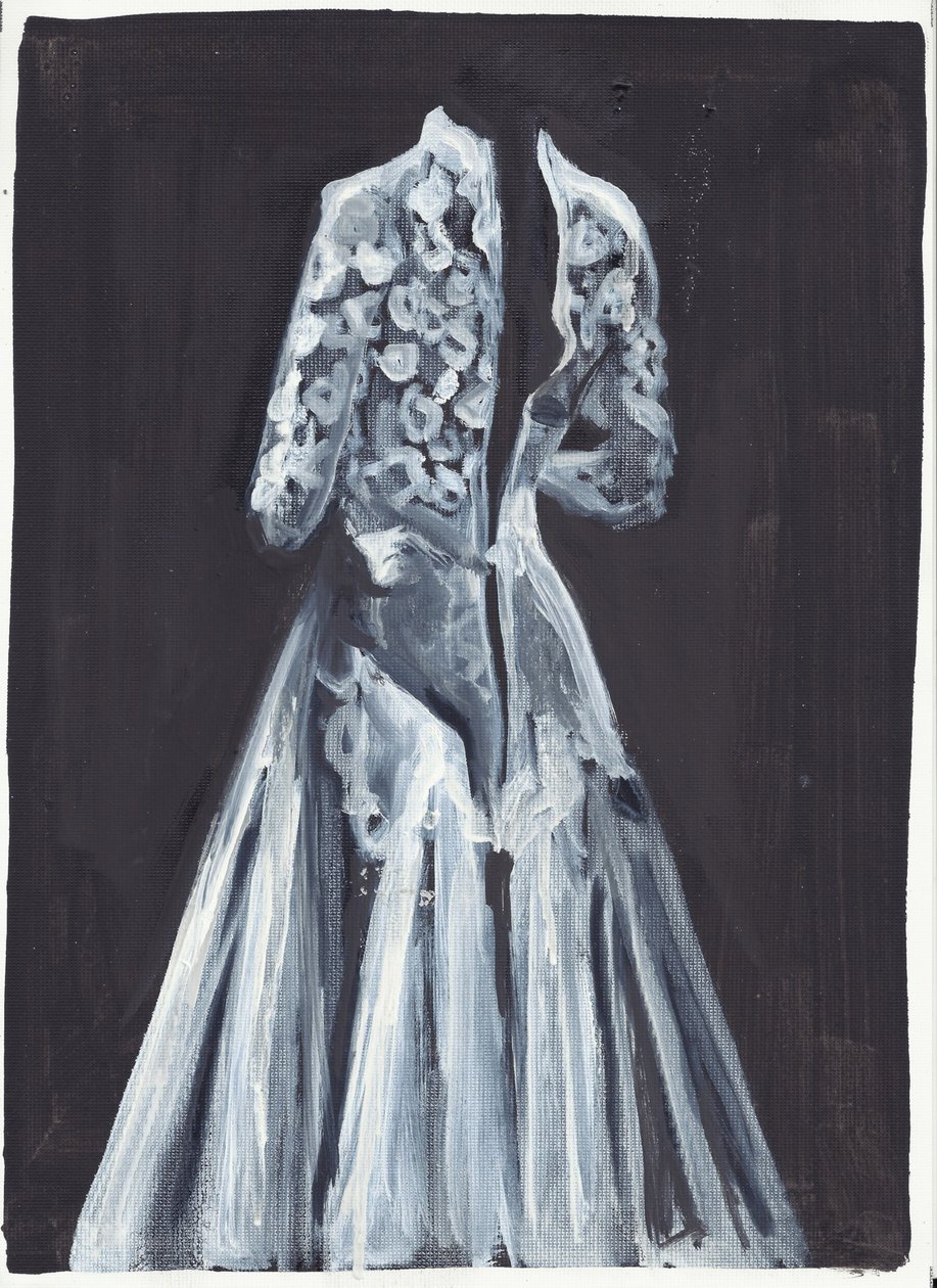 Lorelei, 2012 (öljy  akryyli paperille) tekijältä Cathy Lomax