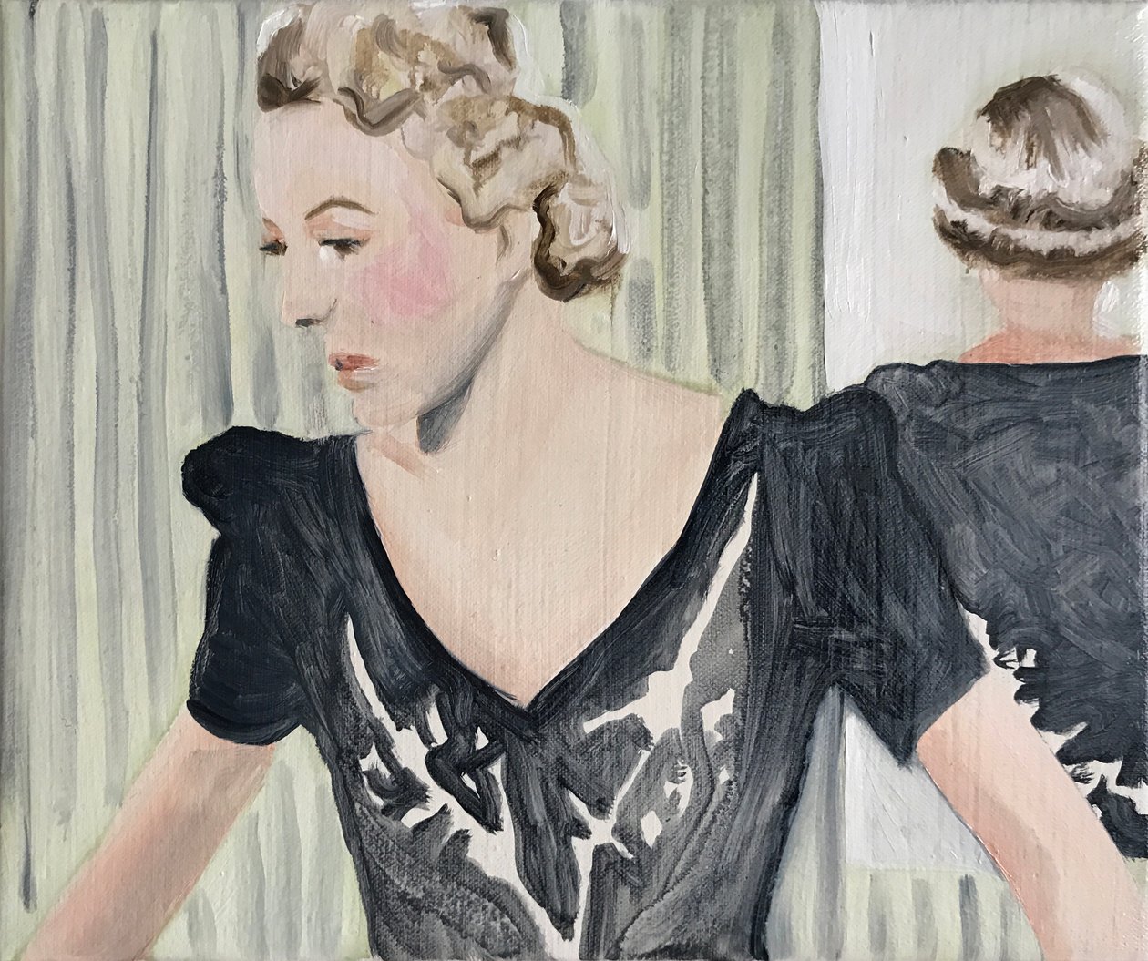 Halkaisu, 2017 (öljy pellavalle) tekijältä Cathy Lomax