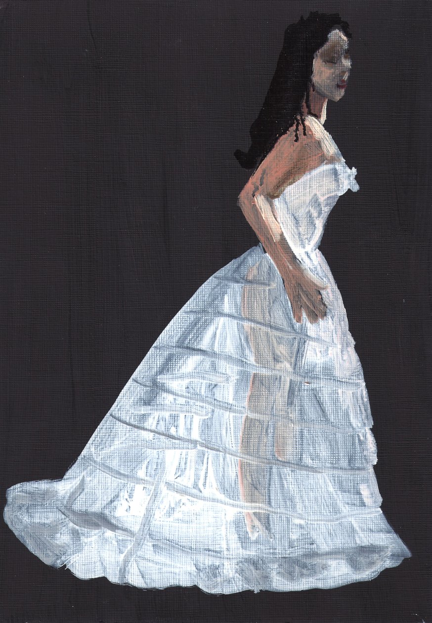 Susannah, 2011 (öljy paperille) tekijältä Cathy Lomax