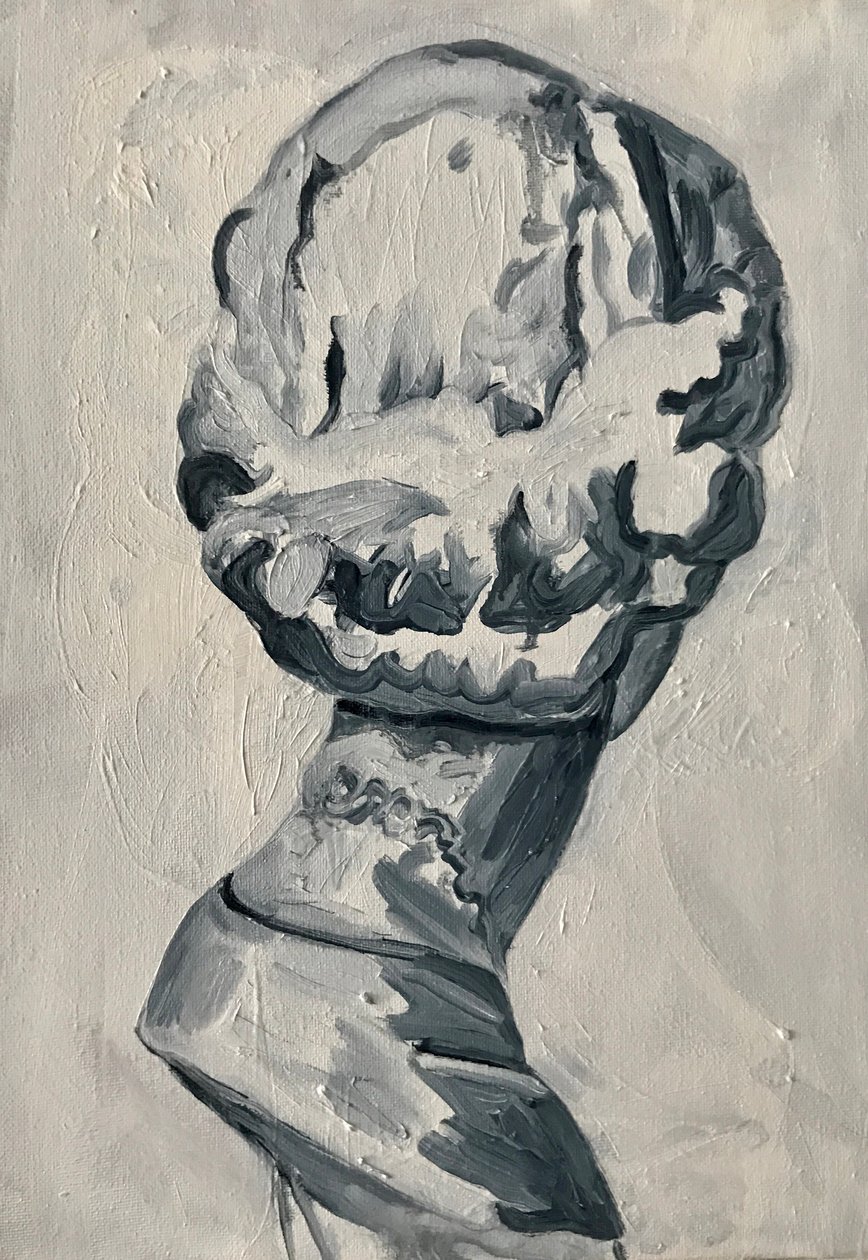 The Merry Maidens: Harper, 2017 (öljy pellavalle) tekijältä Cathy Lomax