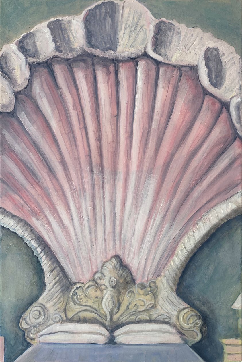 Venus Bed, 2023 (öljy pellavalle) tekijältä Cathy Lomax