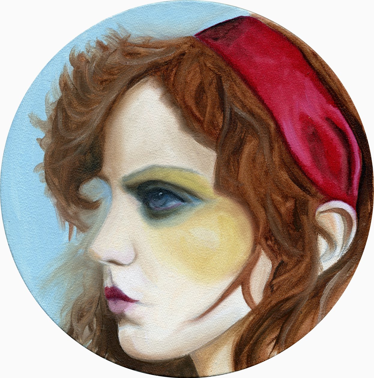 Vogue Rococo, 2008 (öljy kankaalle) tekijältä Cathy Lomax