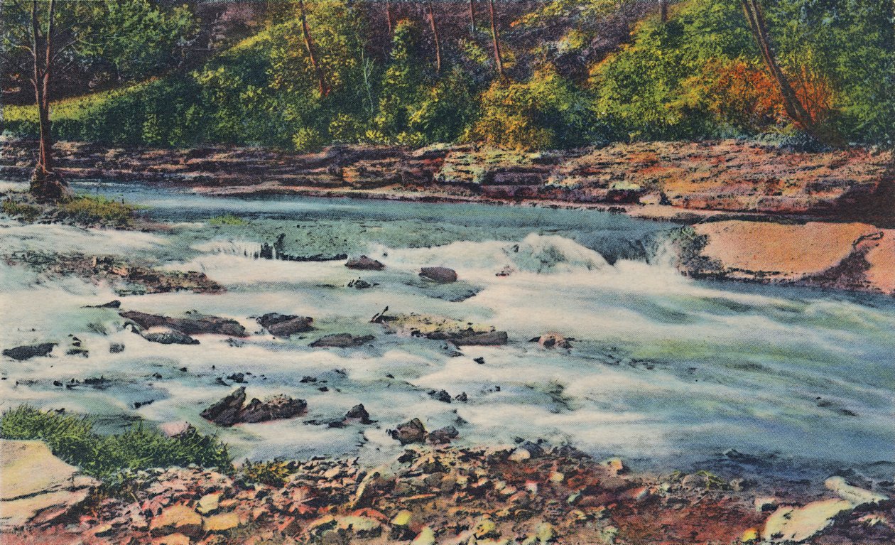 Rapid Waters, Cherokee Park, 1942 tekijältä Caufield and Shook