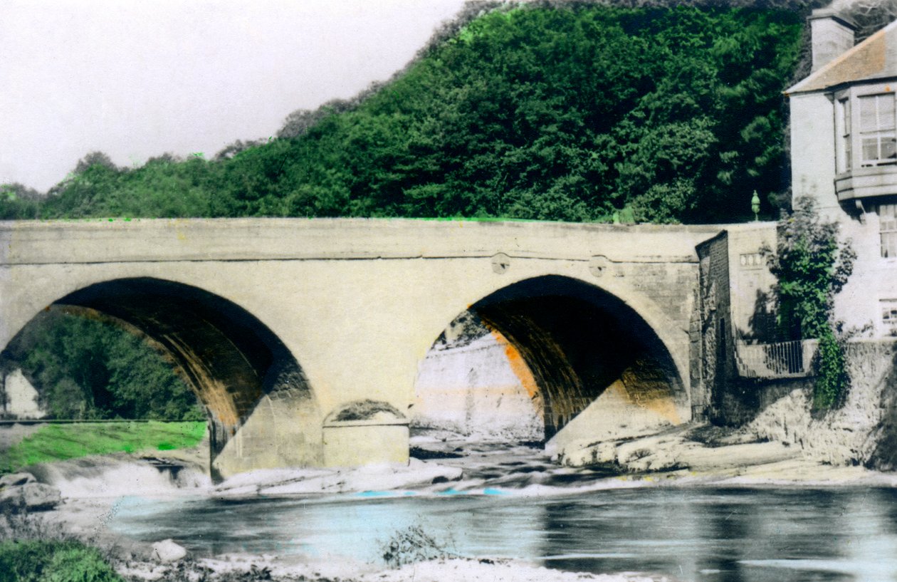 Silta Allan-joen yli, Bridge-of-Allan, Stirling, 1926. tekijältä Cavenders Ltd