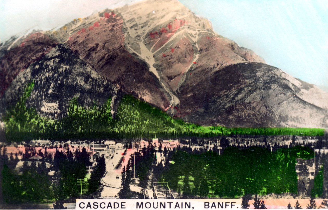 Cascade Mountain, Banff, Alberta, Kanada, 1920-luku. tekijältä Cavenders Ltd