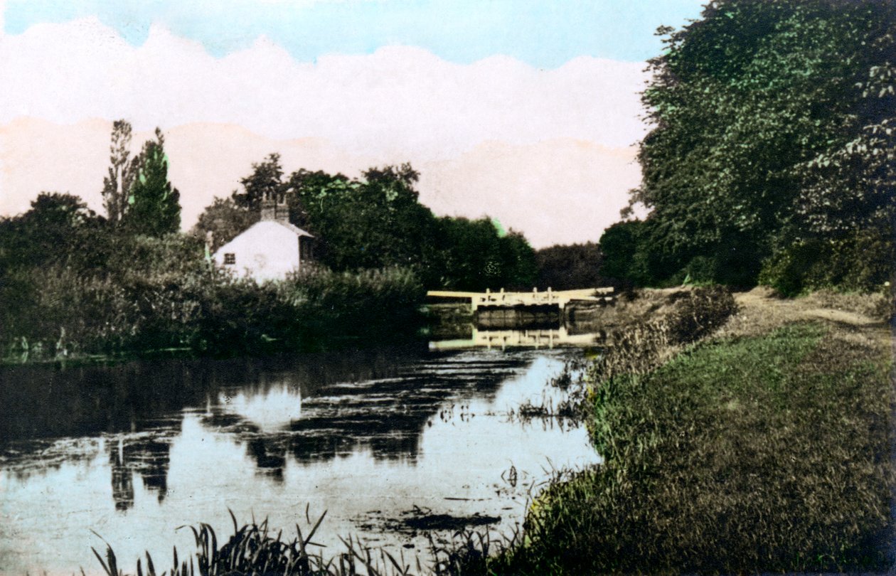 Sonning Lock on the Thames, Berkshire, 1926. tekijältä Cavenders Ltd