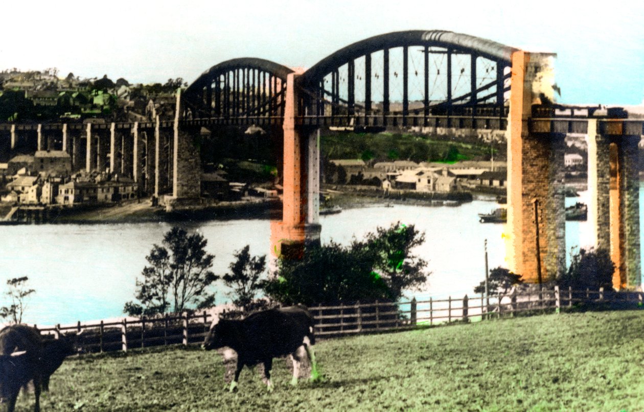 Royal Albert Bridge, Saltash, Cornwall, 1926. tekijältä Cavenders Ltd