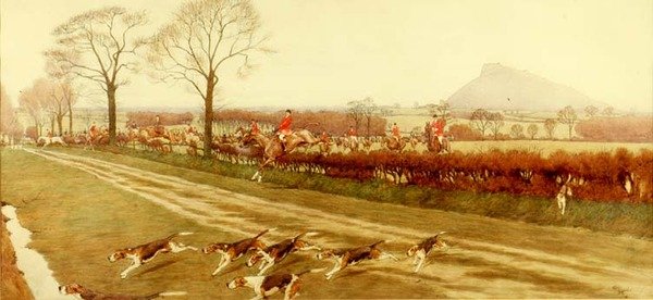Cheshire - kaukana Tattenhallista, 1912 (kynä, muste ja wc) (katso lisätietoja numerosta 85437) tekijältä Cecil Charles Windsor Aldin