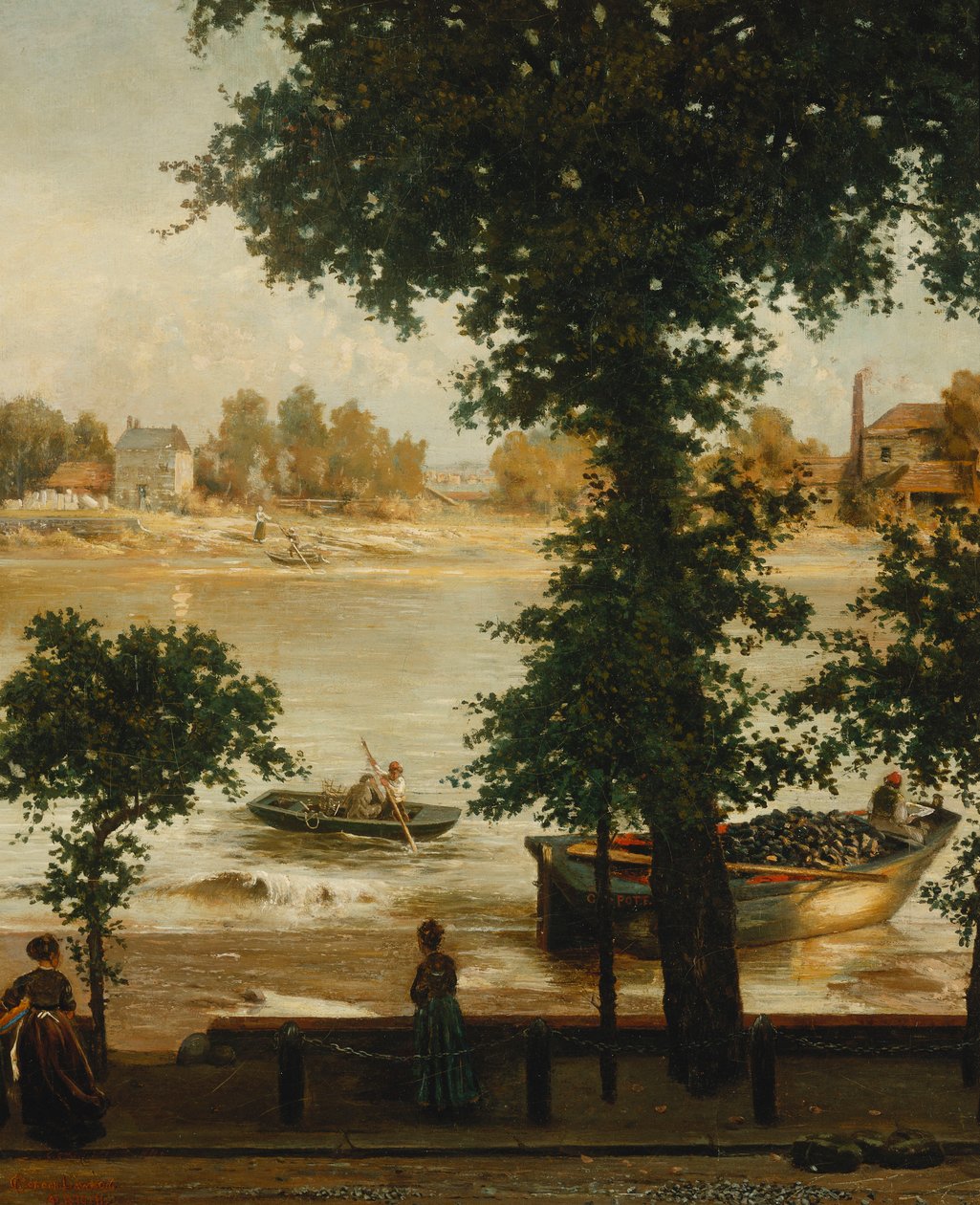 Kesäilta Cheyne Walkissa, 1870-71 tekijältä Cecil Gordon Lawson