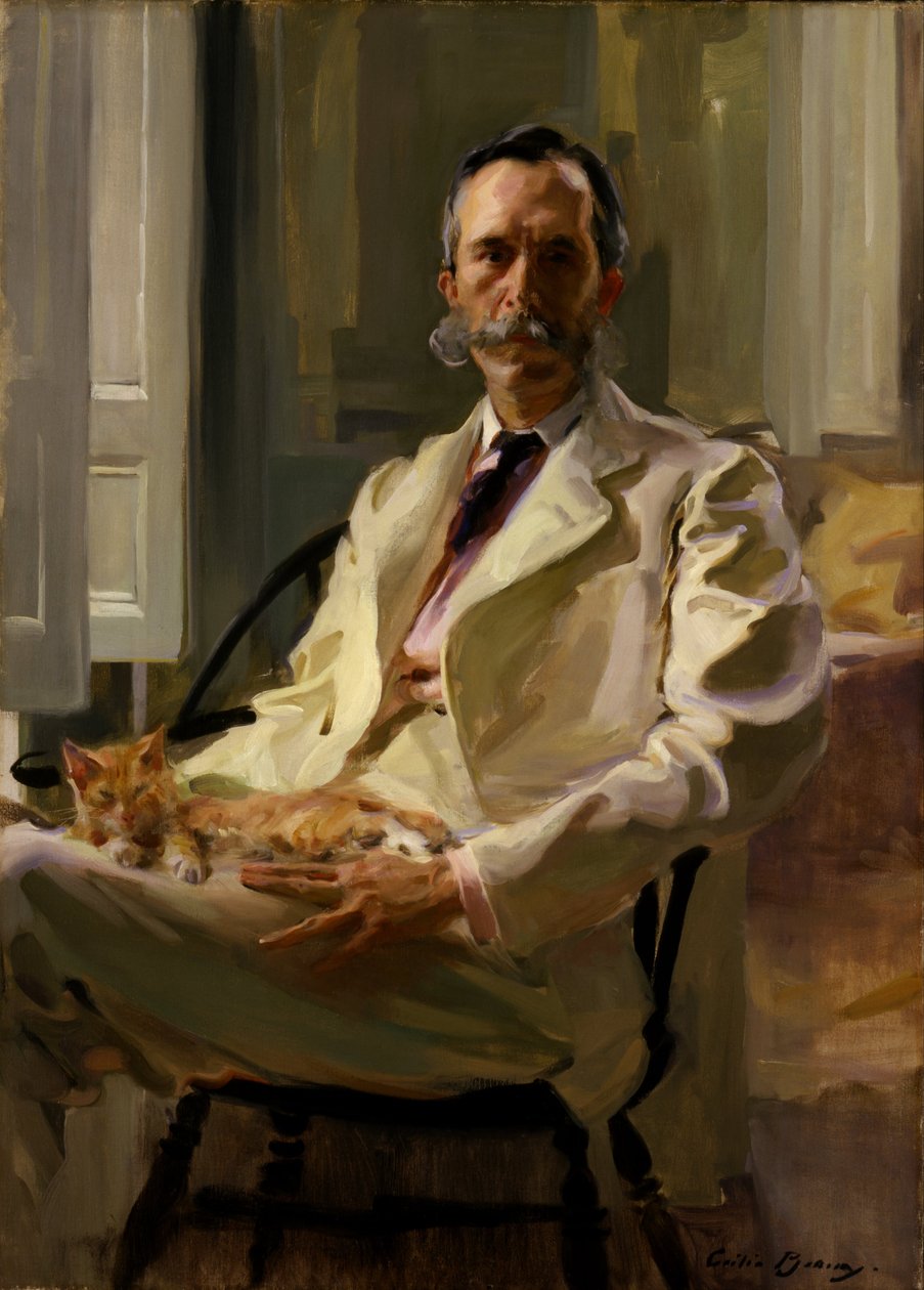 Mies kissan kanssa (Henry Sturgis Drinker) tekijältä Cecilia Beaux