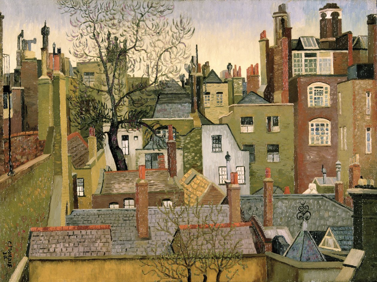 Ikkunasta osoitteessa 45 Brook Street, Lontoo, W1 tekijältä Cedric Morris