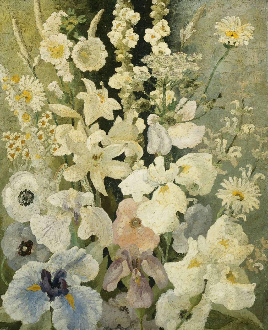 Valkoiset kukat tekijältä Cedric Morris
