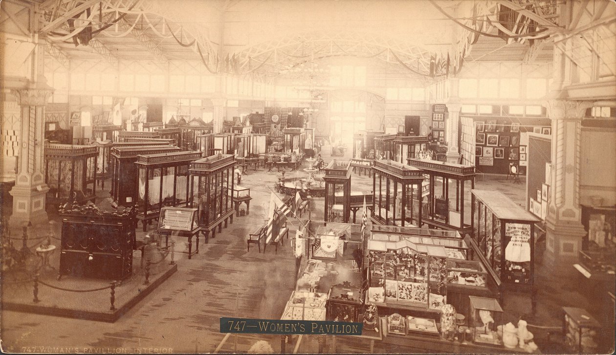 Womens Pavilion, Centennial Exhibition, Philadelphia, 1876 (albumiprintti) tekijältä Centennial Photographic Co. Centennial Photographic Co.