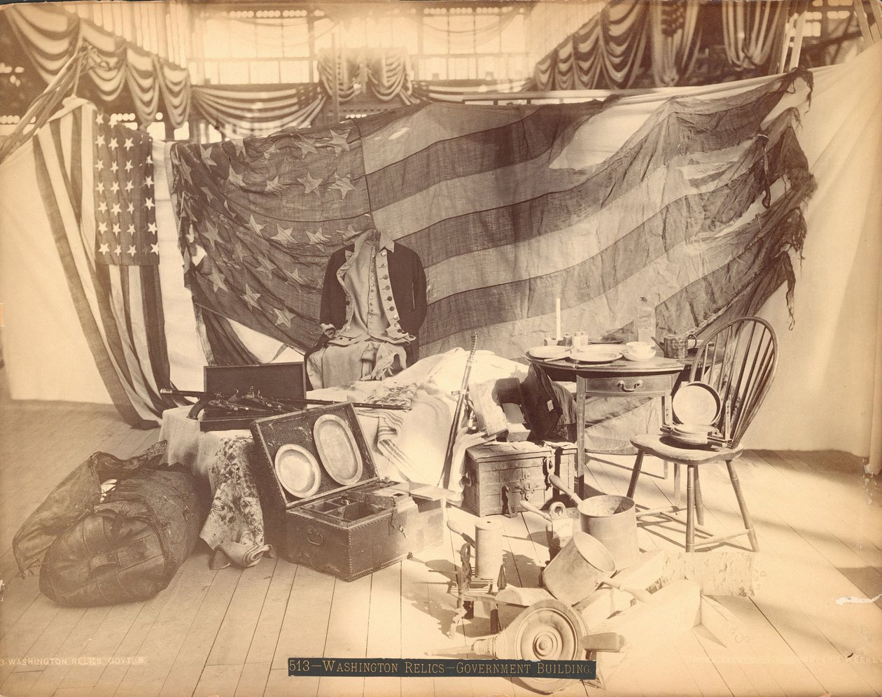 Washingtonin jäännökset - hallituksen rakennus tekijältä Centennial Photographic Co.