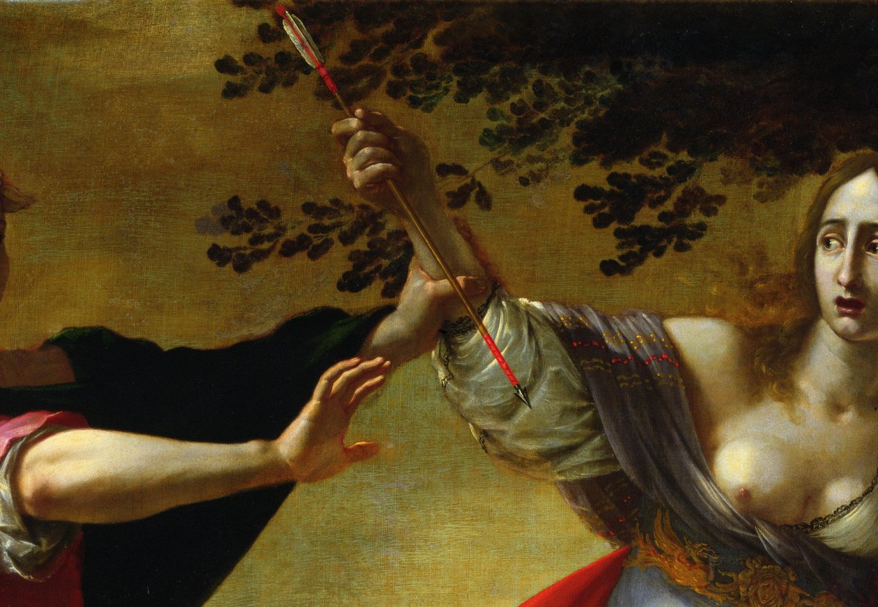Rinaldo ja Armida, n. 1630-40 öljy kankaalle, yksityiskohta 50378 tekijältä Cesare Dandini