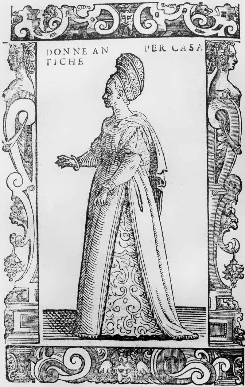 Talon rouva, 1590 tekijältä Cesare Vecellio