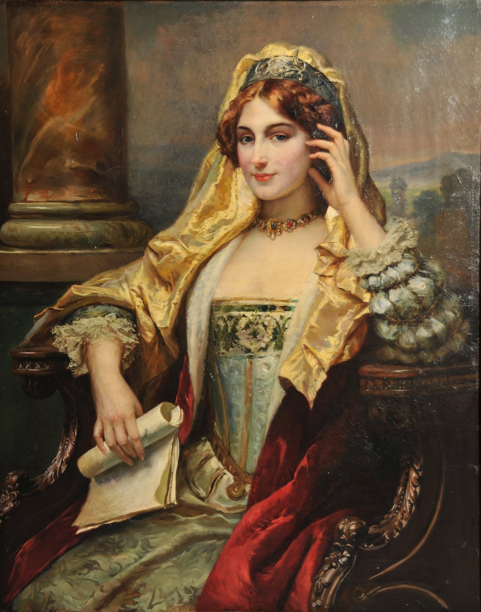 Meditaatio, 1880. tekijältä Cesare Agostino Detti