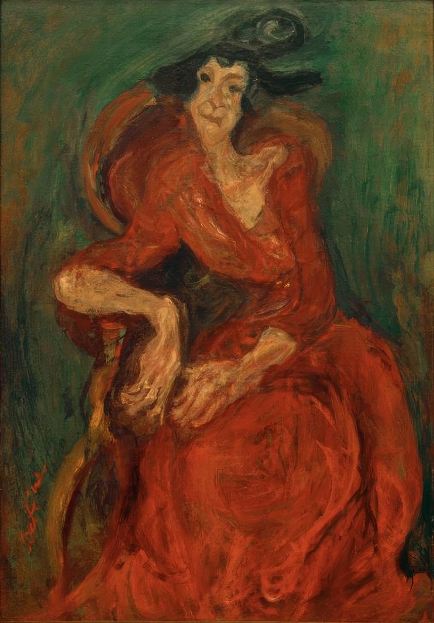 Ch. Soutine, Die Frau in Rot tekijältä Chaim Soutine