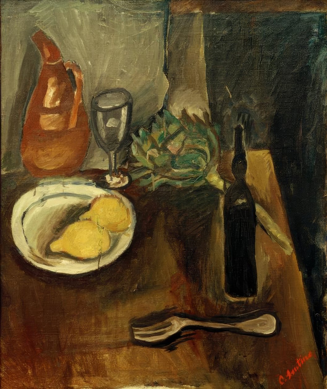Ch. Soutine, Stillleben mit Artischocke tekijältä Chaim Soutine